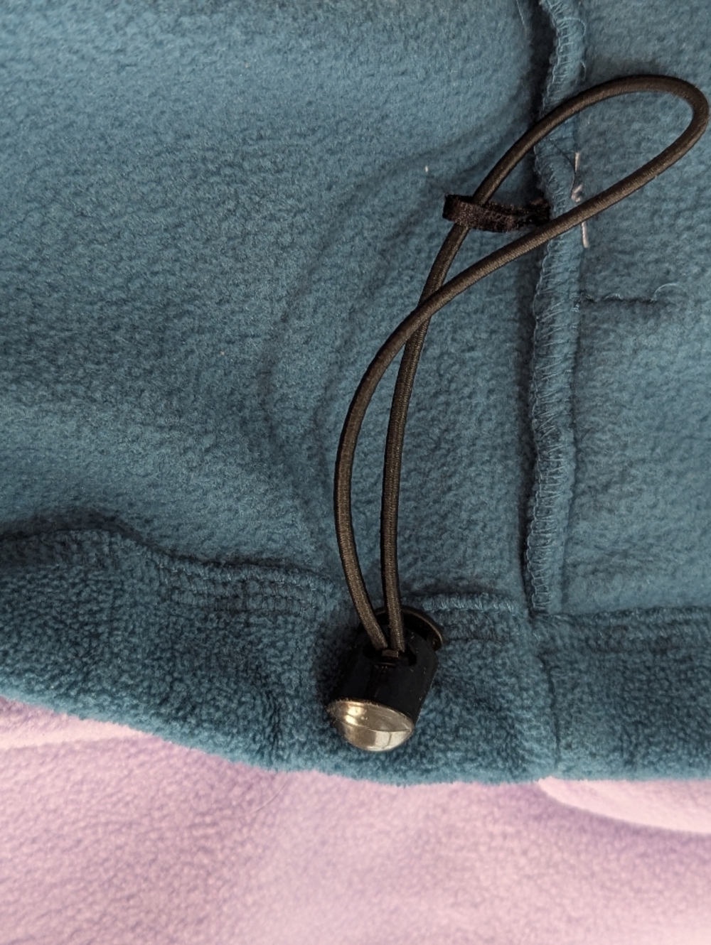 Harper & Lewis Womens Fleece Pullover Lavender Purple Teal Colorblock Med NWOT - Picture 8 of 8